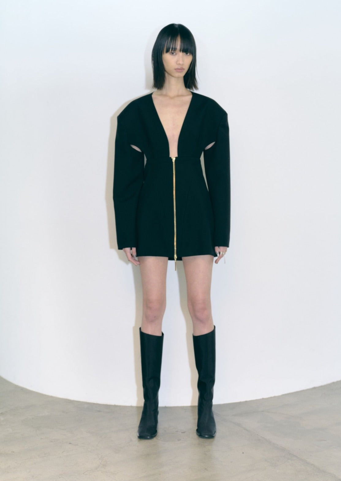 FABRIC LONG BOOTS