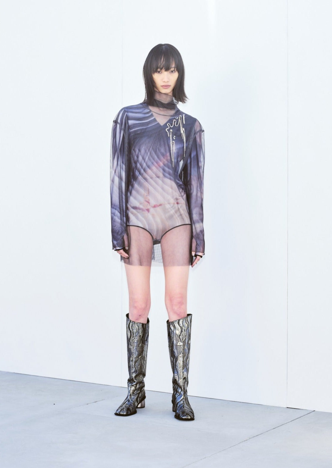 RARE STONE PRINT BODYSUIT