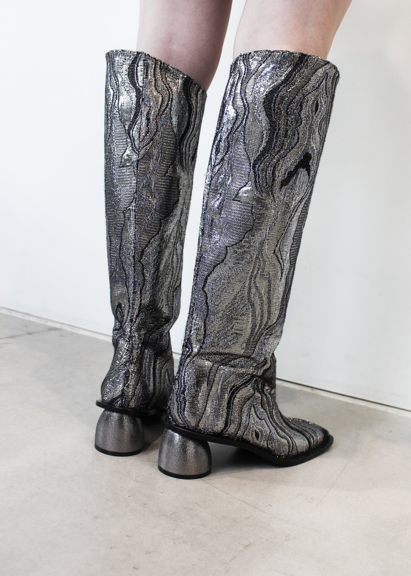 FABRIC LONG BOOTS