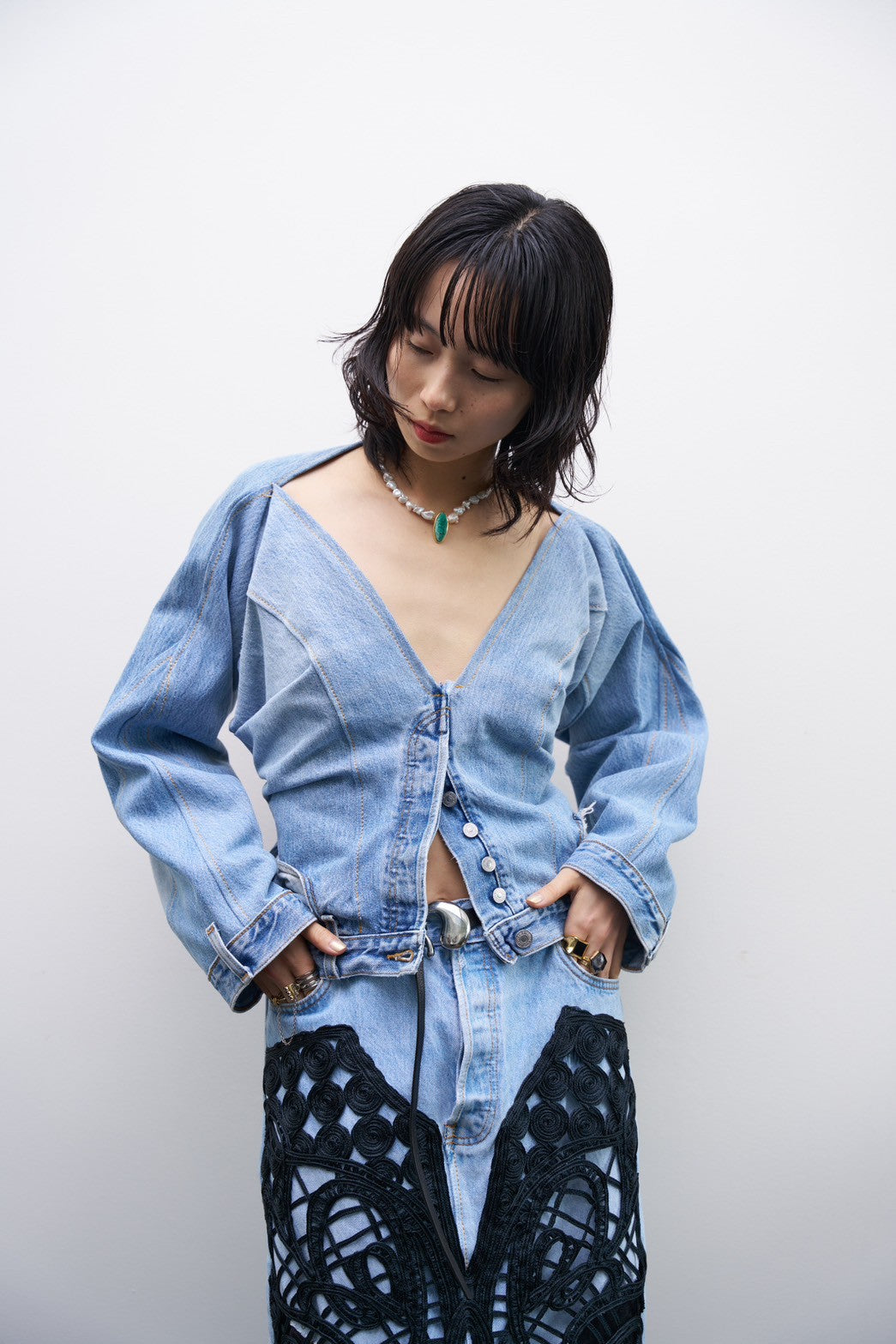 REMAKEDENIM BACKOPEN DENIMJACKET