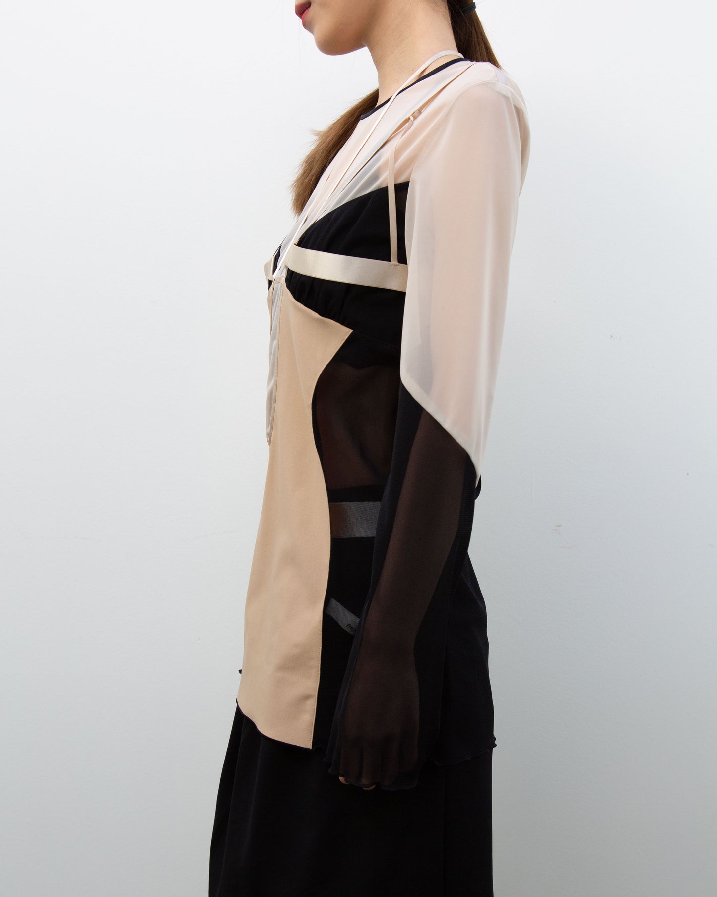 Switching sheer tops