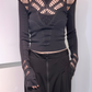 <EPI>HOLE LACE KNIT PULLOVER