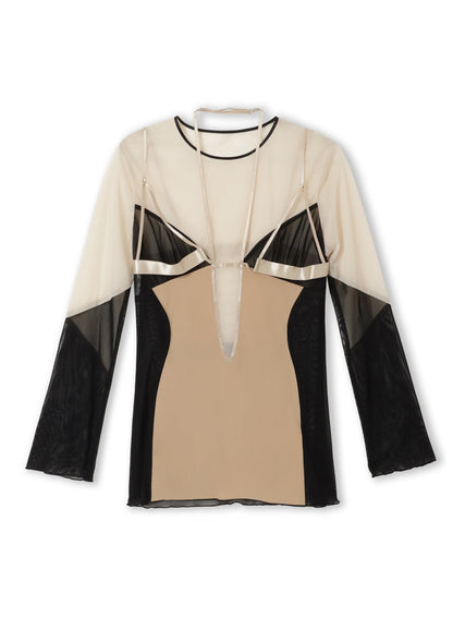 Switching sheer tops