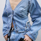 REMAKEDENIM BACKOPEN DENIMJACKET