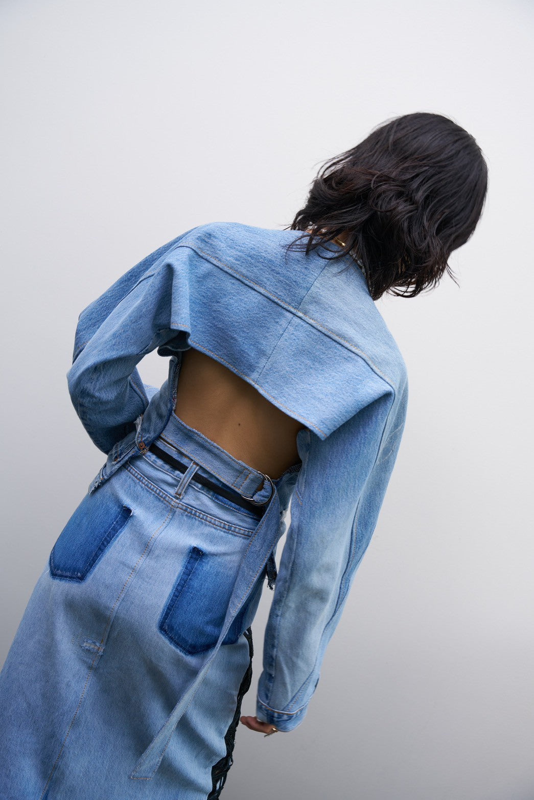 REMAKE DENIM MANDARA SKIRT