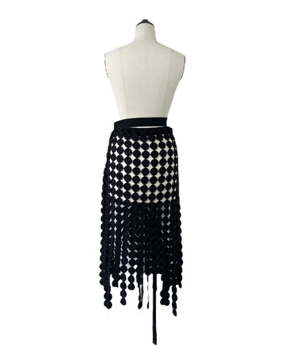 EMBROIDERY WRAP SKIRT