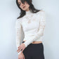 ＜EPI>Lace high neck top
