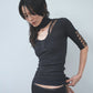 ＜EPI>Free cut neck top