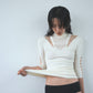 ＜EPI>Free cut neck top