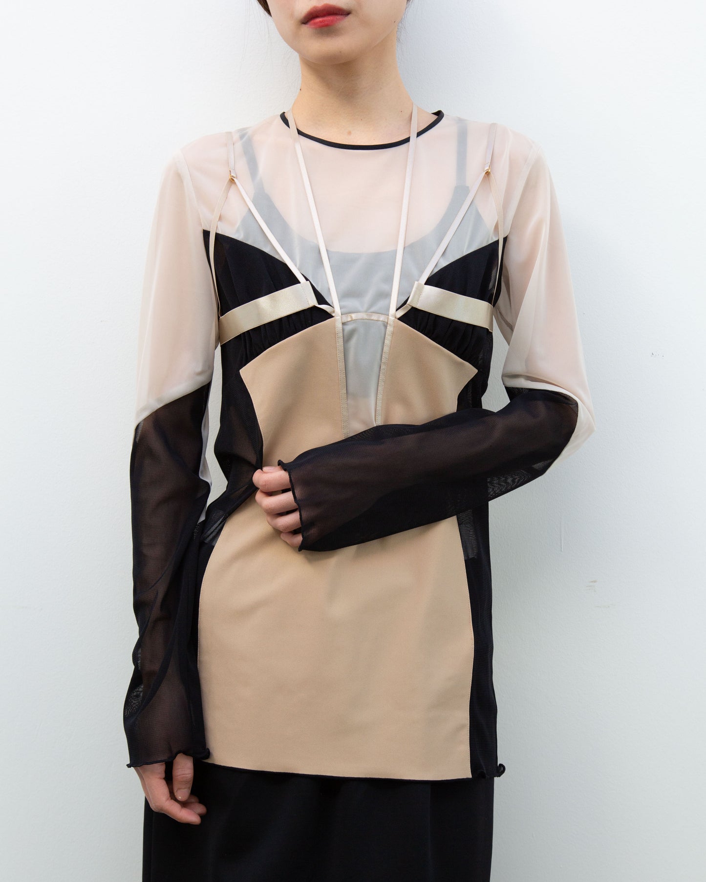 Switching sheer tops